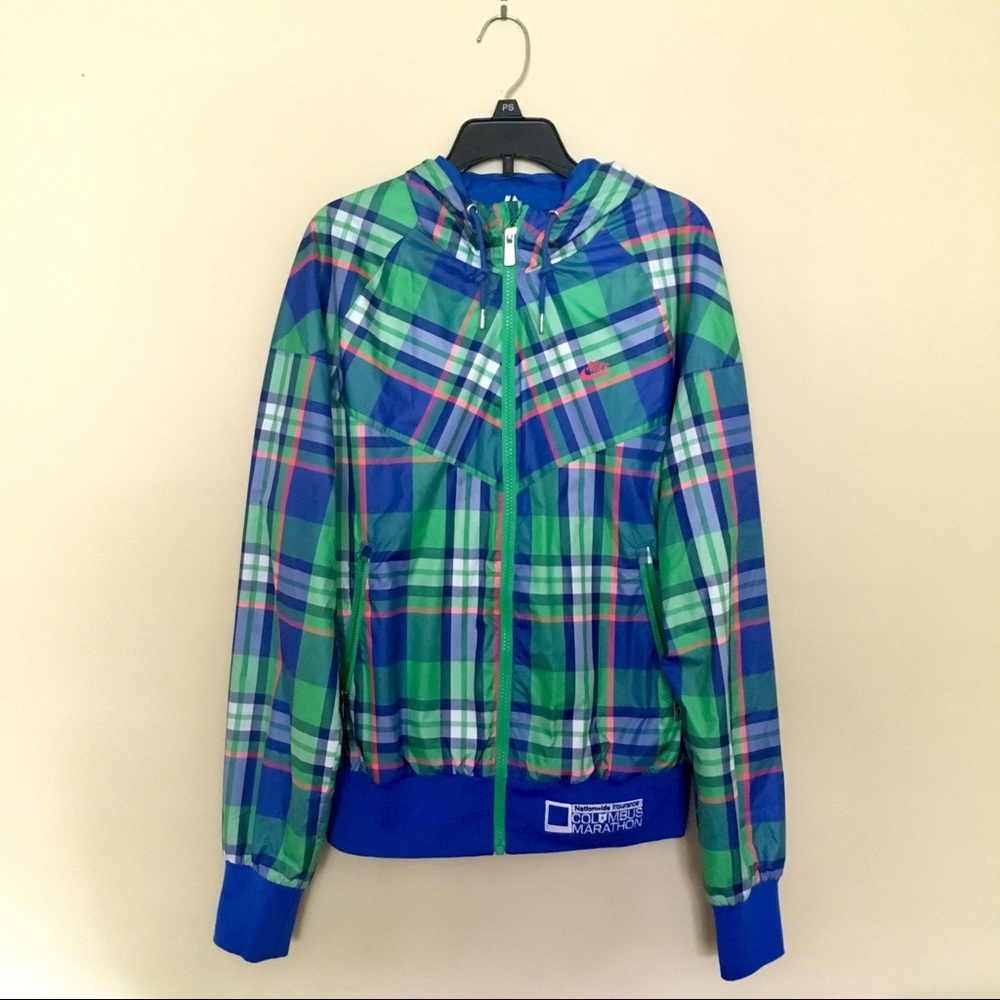 Nike Plaid Windbreaker